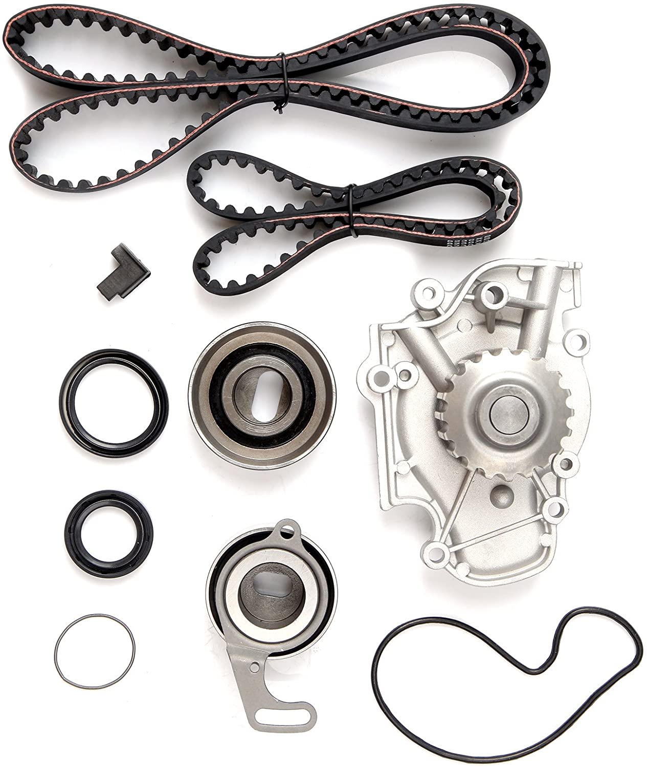 Scitoo Timing Belt Water Pump Tensioner Kit Fits 2.2L Isuzu Oasis Honda Accord Odyssey Prelude L4 SOHC 16 Valve Engine F22A1 F22A4 F22A6 F22B2 F22B6