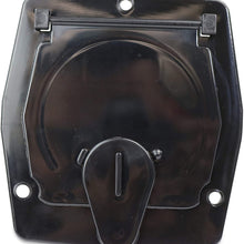 RV Camper Trailer Motorhome Power Cord Hatch Electrical Access Door … (Black-9B)