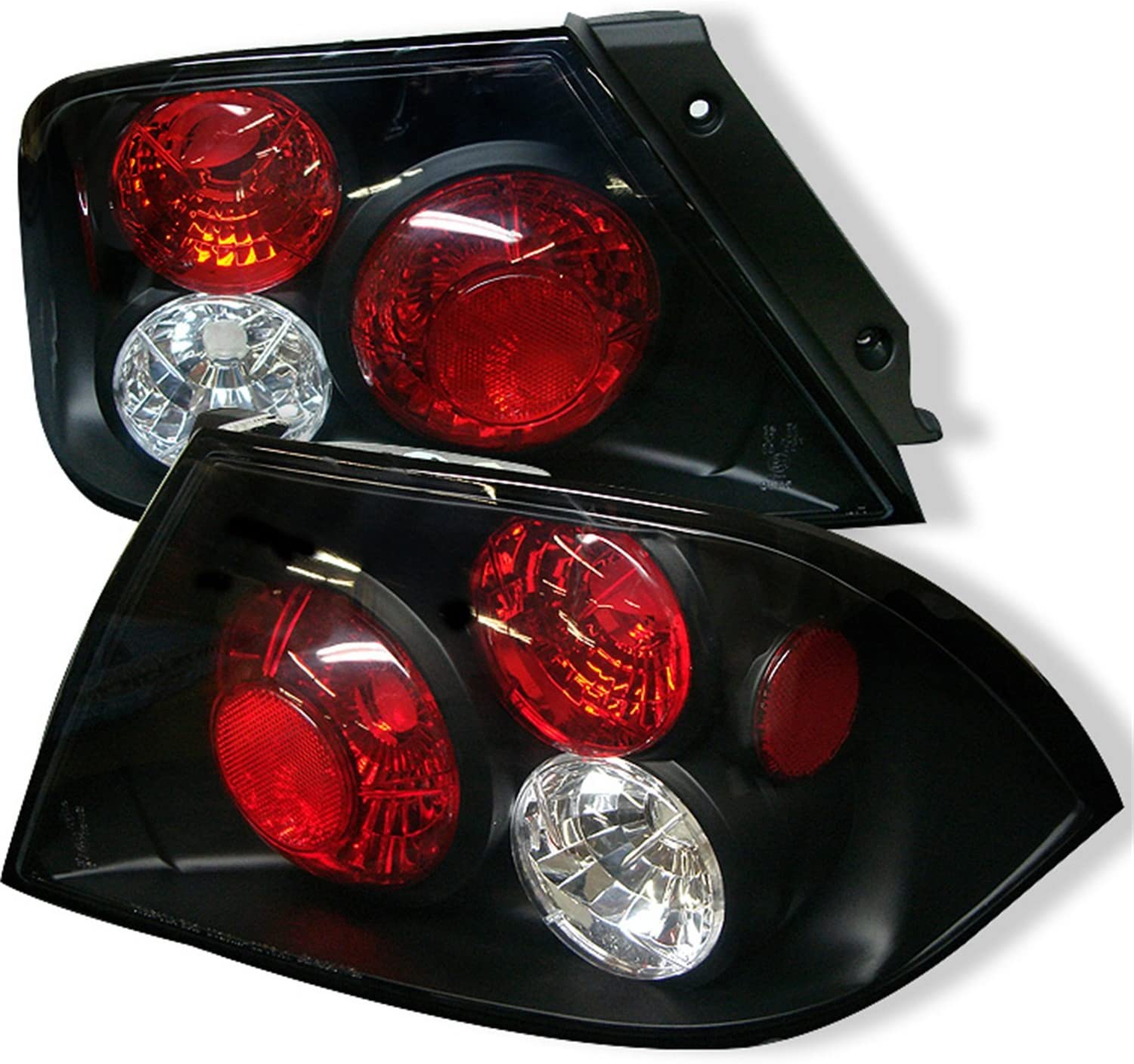 Spyder 5006417 Mitsubishi Lancer 02-03 (Not Fit: Evolution) Euro Style Tail Lights - Black (Black)