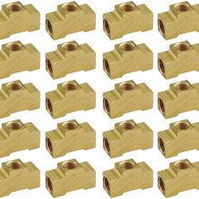 Allstar ALL50136-20 Brass 3/16" Inverted Flare Female Tee Brake Line Adapter Fitting, (Pack of 20)