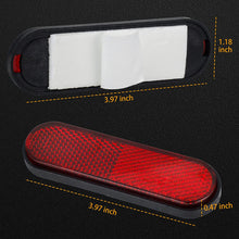 NTHREEAUTO Red Reflectors Motorcycle Safety Reflector Reflective Sticker Universal Compatible with Bicycle, Bike, Trailer, Cars, Trucks, Boat, ATV, Dirt Bike, Driveway