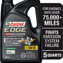 Castrol 03084C Edge 5W-30 Advanced Full Synthetic Motor Oil, 5 Quart