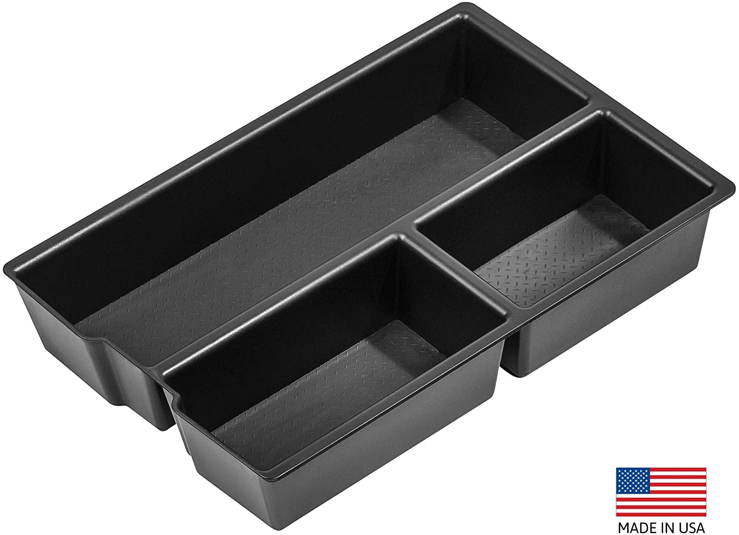 Vehicle OCD - Lower Center Console Organizer Tray for Dodge RAM 1500 (2009-18), RAM 2500/3500 (2010-18), RAM 1500 Classic (2019)(Full Console w/Bucket Seats ONLY) - Made in USA