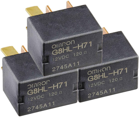 3 Pack G8HL-H71 AC and Starter Relay 39794-SDA-A03 39794-SDA-A05 Compatible for Crosstour CR-V CR-Z Element Insight Odyssey Pilot Acura TL TSX MDX