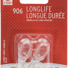 Sylvania 906 Long Life Miniature Bulb (Contains 2 Bulbs)