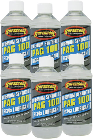 TSI Supercool P100-8-6CP 100 PAG Viscosity Oil, 8 oz, 6 Pack
