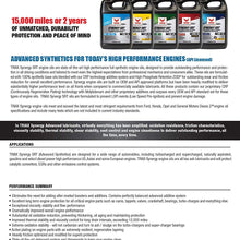 Triax Synergy SRT 0W-30 Full Synthetic | SN Plus API Licensed | Moly & Boron Friction Modified | 15,000 Miles or 2 Years (1 Gallon (Pack of 1))