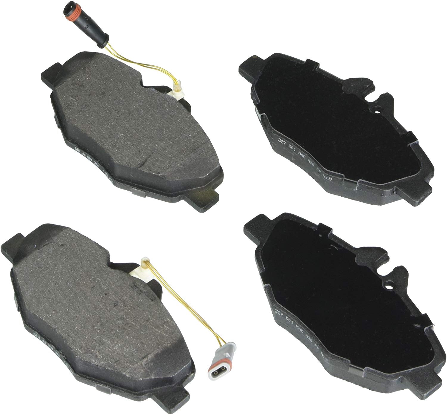 Bosch BE987H Blue Disc Brake Pad Set with Hardware for Select Mercedes-Benz E320 and E350 Sedans - FRONT