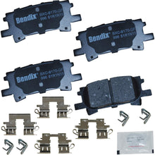 Bendix CFC996 Premium Copper Free Ceramic Brake Pad (with Installation Hardware Rear)