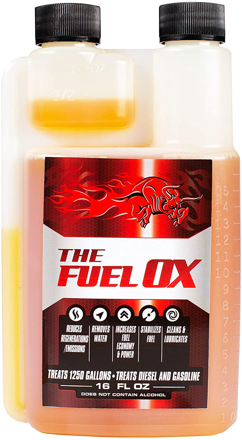 Fuel Ox Complete Fuel Treatment and Combustion Catalyst - Additive for Gas or Diesel - Increases Mileage and Decreases Regens - for Personal or Commercial Vehicles - Treats 240 Gallons - 3oz Bottle