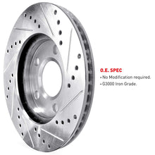 R1 Concepts KEDS12127 Eline Series Cross-Drilled Slotted Rotors And Ceramic Pads Kit - Front