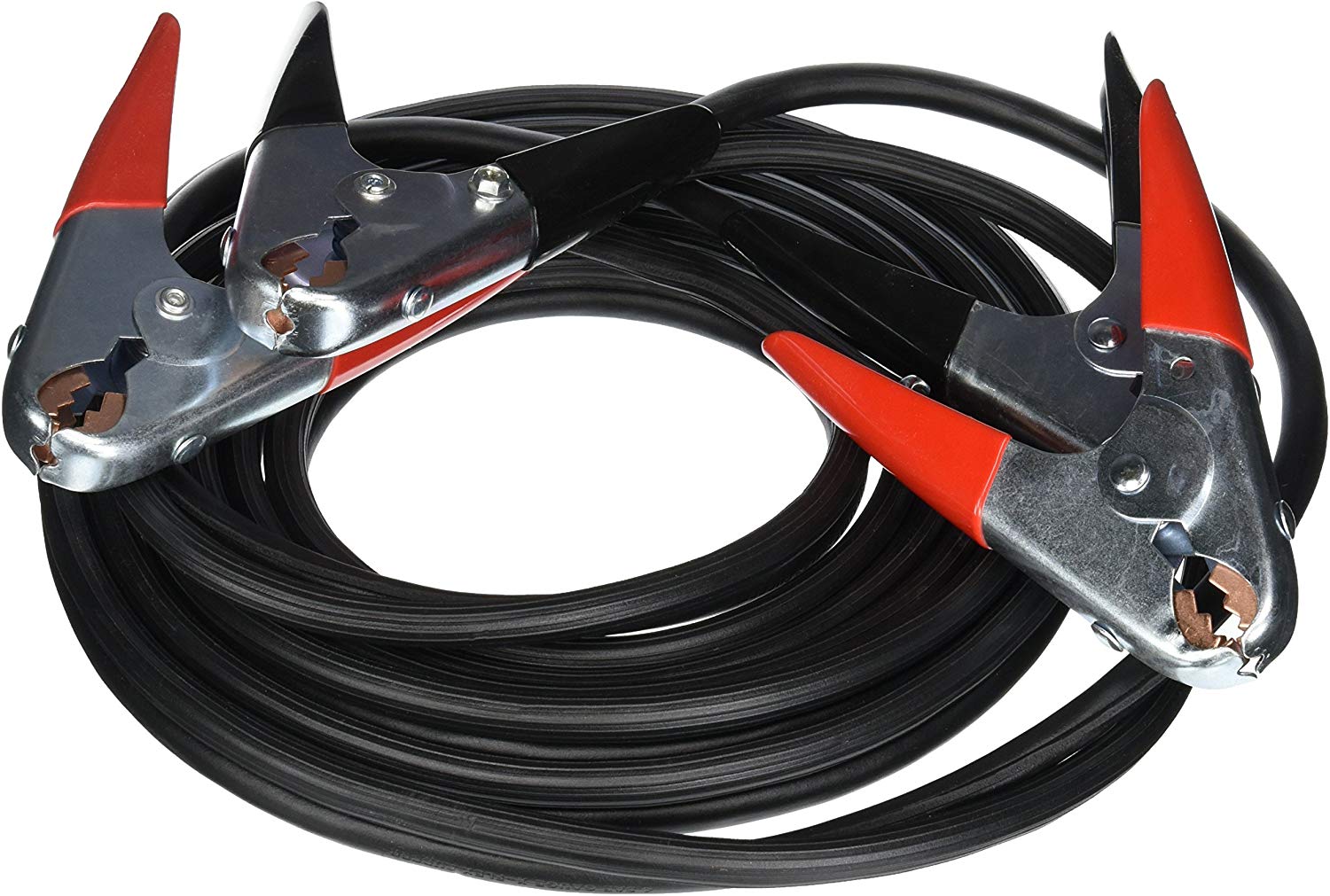 Coleman Cable 08766 Heavy-Duty Truck and Auto Battery Booster Cables with Parrot Jaw Clamps, 4-Gauge, 16-Foot