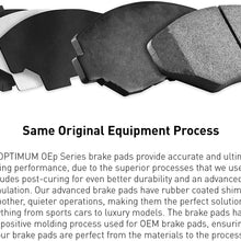 Rear Optimum Oep Series Brake Pad With Rubber Steel Rubber Shims