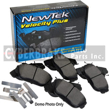 DK1604-2 Rear Rotors and Semi-Metallic Brake Pads and Hardware Set Kit