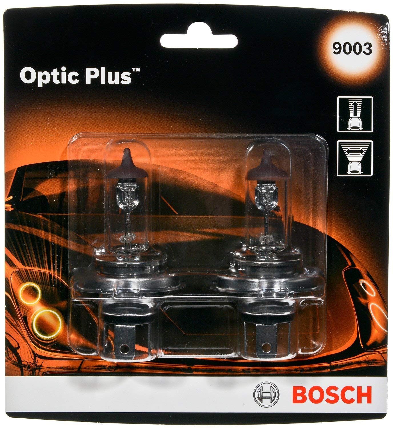 Bosch 9003 Optic Plus Upgrade Halogen Capsule, Pack of 2