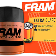 FRAM Extra Guard PH3600, 10K Mile Change Interval Spin-On Oil Filter