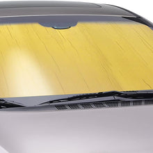 Intro-Tech NS-89-G Gold Custom Fit Windshield Sunshade for Select Nissan Rogue Models