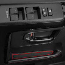 CupHolderHero for Toyota 4Runner 2010-2020 Custom Liner Accessories – Premium Cup Holder, Console, and Door Pocket Inserts 27-pc Set (2 Rows of Seats) (Red Trim)