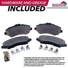 Beefed Up Brakes Heavy Duty Front Ceramic Brake Pad Kit w/Hardware and grease Compatible with 2007-2018 Jeep Wrangler JK/JKU