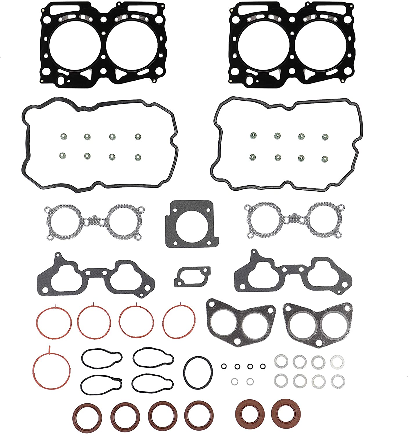 DNJ HGS722 MLS Head Gasket Set for 2006-2014 / Saab, Subaru / 9-2X, Forester, Impreza / 2.5L / DOHC / H4 / 16V / 2458cc / EJ255, EJ257