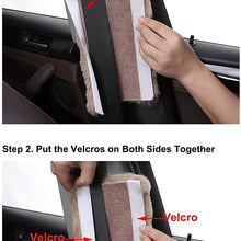 U&M Authentic Sheepskin Auto Seat Belt Cover Shoulder Seatbelt Pad for Adults Youth Kids Toddlers - Car, Truck, SUV, Airplane,Camera Backpack Straps - Genuine High Density Soft Australian Wool
