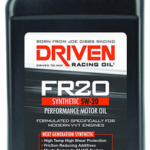 Driven Racing Oil 03006 FR20 High Zinc Synthetic Oil (5w-20 Quart), 1 quart