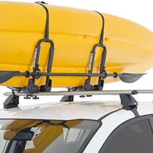 Rhino Rack Kayak & Canoe Carrier, Folding J-Style with Universal Mounting Bracket, Easy Use & Fitment, Heavy Duty; for All Vehicles; 4WD, Pick Up Trucks, SUV's, Wagon's, Sedan's; Lightweight, Black