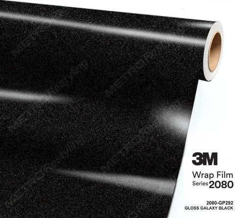 3M 1080 GP292 Gloss Galaxy Black 5ft x 1ft (5 sq/ft) Car Wrap Vinyl Film