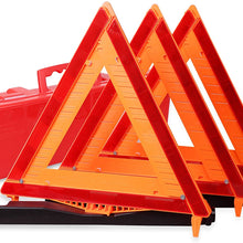 CARTMAN Warning Triangle DOT Approved, Identical to: United States FMVSS 571.125, Reflective Warning Road Safety Triangle Kit, Pack of 3