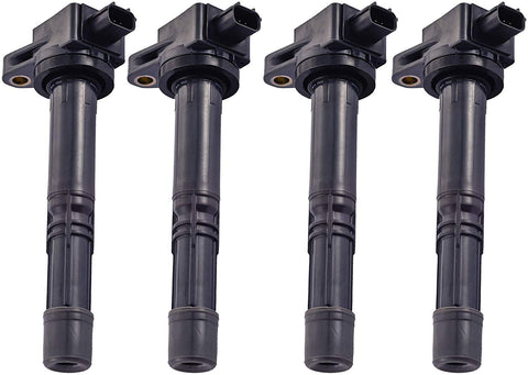 Pack of 4 Ignition Coils for 2008-2015 Honda Accord Civic CR-V Crosstour 2013-2018 Acura ILX 2.4L L4 UF602 30520-R40-007