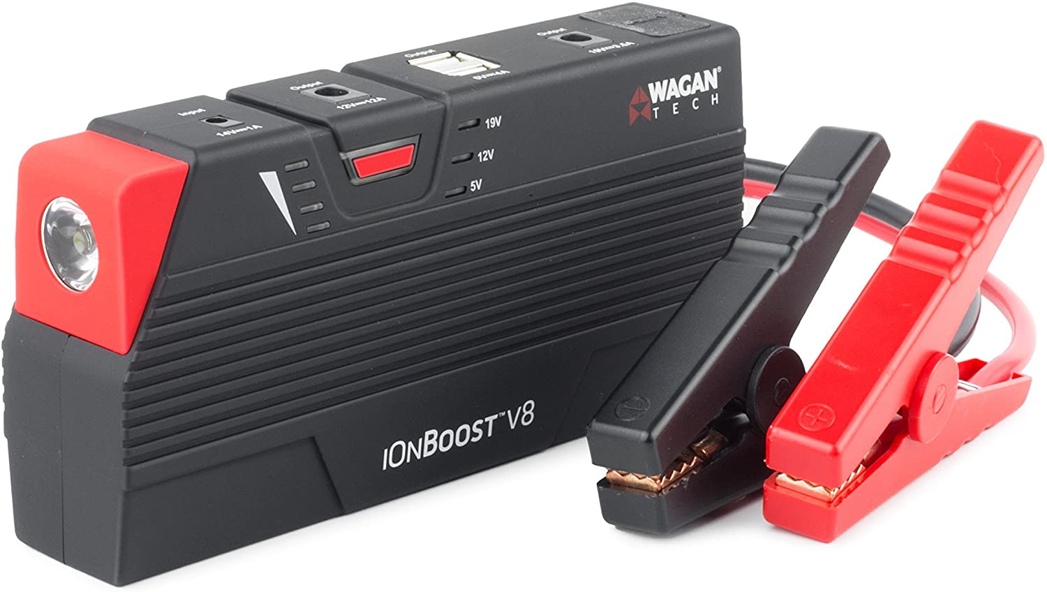 Wagan Black 55.5 Wh EL7503 iOnBoost 600A Lithium Jumpstarter & Battery Bank