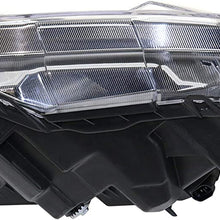Headlight Assembly Compatible with 2016-2019 Honda Civic Halogen Coupe Hatchback Sedan CAPA Driver Side