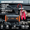 TACKLIFE T8 Pro 800A Peak 18000mAh Water-Resistant Car Jump Starter (up to 7.0L Gas, 5.5L Diesel Engine) with LCD Screen, USB Quick Charge, 12V Auto Battery Booster, Portable Power Pack
