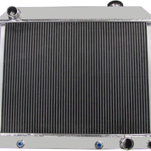 OzCoolingParts 4 Row Core All Aluminum Radiator for 1961-1966 62 63 64 65 Chevy GMC C/K Series 10 20 30 Trucks Suburban Pontiac Olds V8