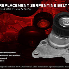 Automatic Serpentine Belt Tensioner and Pulley Assembly - Replaces 38158, 88929140 - Fits Chevy Avalanche, Silverado, Tahoe, Trailblazer, GMC Sierra, Yukon, Cadillac Escalade, Buick Rainier