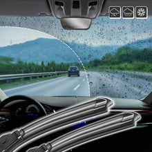 ABLEWIPE Windshield wiper baldes Front Window Bracketless U J Hook 24" + 19" Inch Beam Wiper Blades Model 19F28-2 (set of 2)