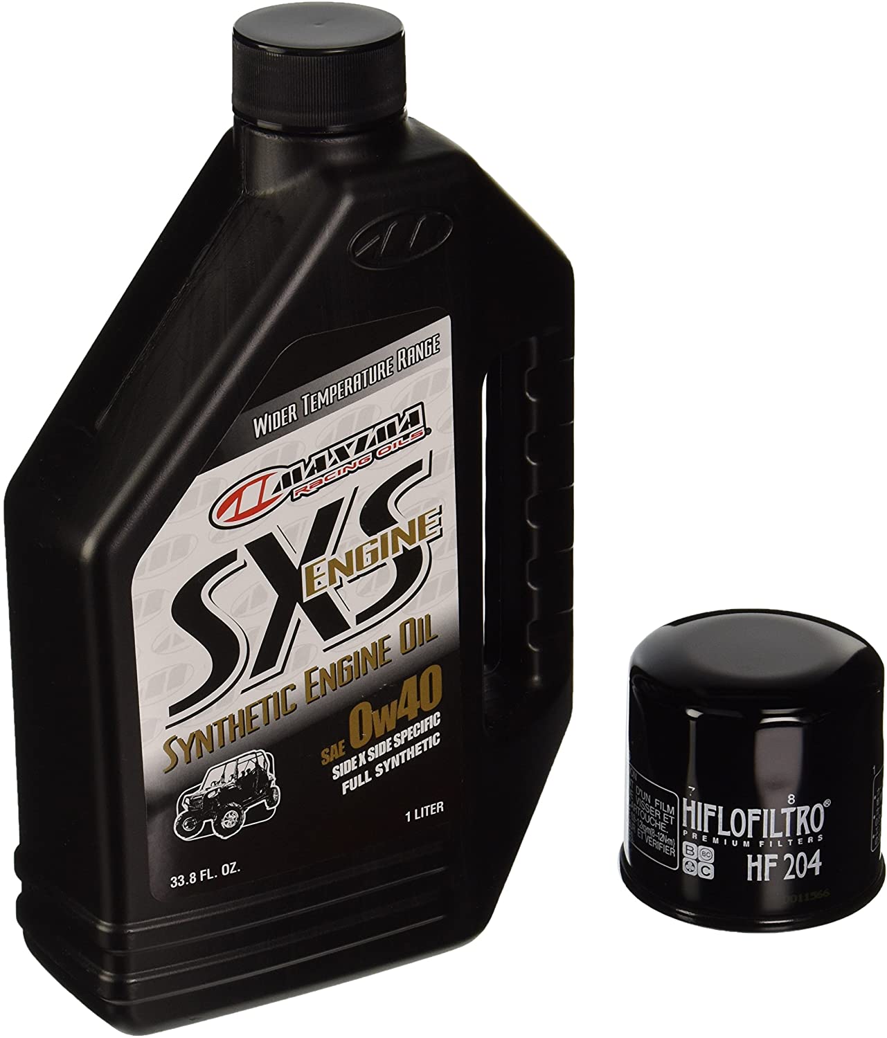 MaximaHiflofiltro SXSSEOCK011 Full Synthetic Side x Side Engine Oil Change Kit for Kawasaki Teryx 4x4/750/800, 4 L