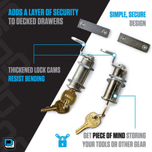 DECKED Drawer Lock & Matching Keys | Set of 2
