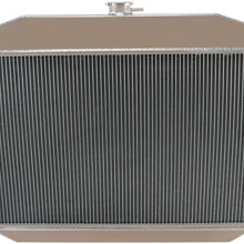 OzCoolingParts 4 Row Core All Aluminum Radiator for 1961-1964 62 63 Ford F100 F250 F350 Pickup Truck V8 Engine