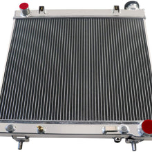 ALLOYWORKS 2 Row All Aluminum Radiator For Dodge Dakota 2005-2012/Mitsubishi Raider 2006-2009/Ram Dakota 2011 3.7L V6 4.7L V8 Gas/Flex