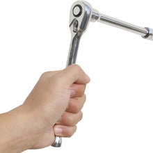 69 Pieces - EPAuto 1/4” & 3/8” Drive Socket Set with Pear Head Ratchet, Chrome (92-824)