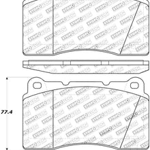 StopTech 308.10010 Street Brake Pads; Front, Rear with Shims
