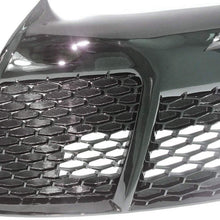 Bumper Grille Replacement fits Toyota Camry | 2015 2016 2017 | Glossy Black 5311206280 | by JX Accessories