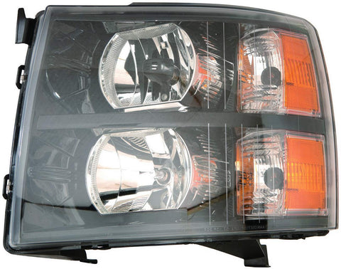 Depo 335-1145P-US2 Chevrolet Silverado Headlight Unit Set with Black Bezel