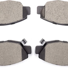 BRAKEUS Professional Ceramic Pads Fit for 1997-1999 Acura CL, 1990-2002 Honda Accord, 2010-2011 Honda Civic
