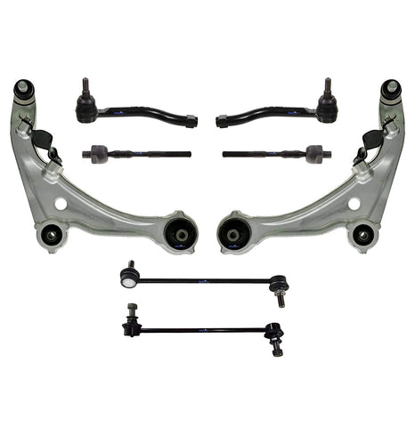 PartsW 8 Pc Front Suspension Kit for Nissan Altima Control Arm and Ball Joints Tie Rod End & Sway Bars