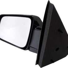 Dorman 955-341 Driver Side Manual Door Mirror - Folding for Select Chevrolet / GMC Models, Black