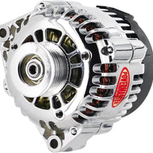 Powermaster 18247 Chrome Alternator (AD230 120A 6 Groove Pulley OE Hookup PLFS)