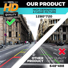 HD 1280x720p Reversing Camera Integrated in Number Plate Light License Rear View Backup Camera Waterproof Night Vision for Hyundai Santa Fe IX25 2014 2015 Azera Carens Creta