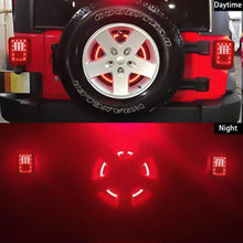 Spare Tire Brake Light Third Brake Light Wheel Light LED Ring for Jeep Wrangler JK JKU 2007-2017